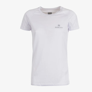 T-shirt Esercito a maniche corte sport bianca donna