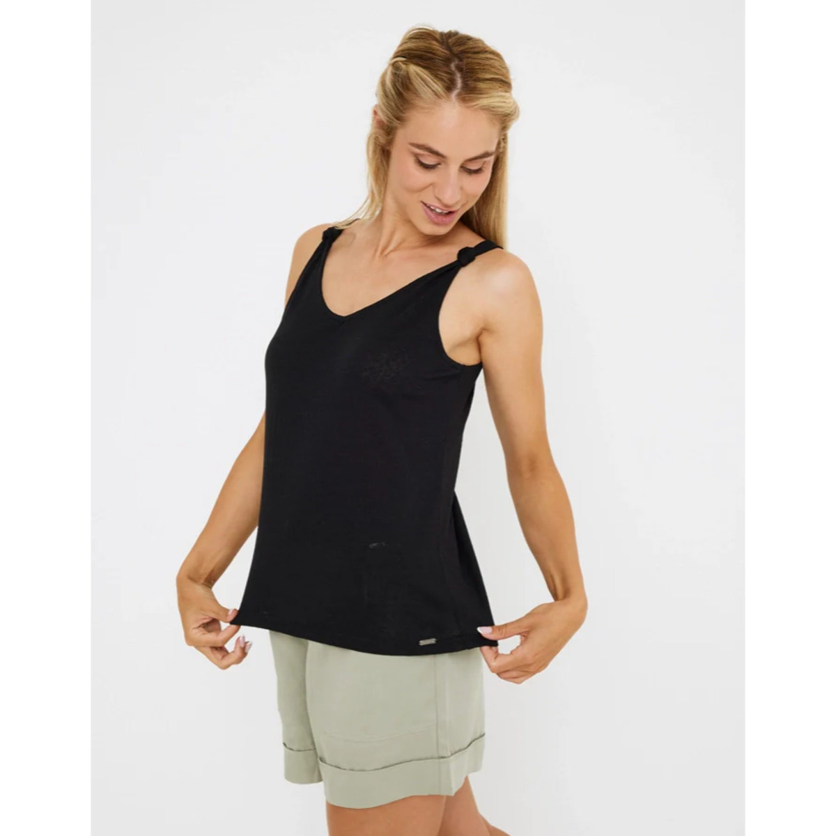 Camiseta Tirantes Negro - Dixie