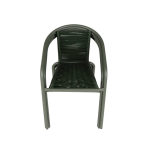 Fauteuil de jardin acier et résine (lot de 4) TONALA