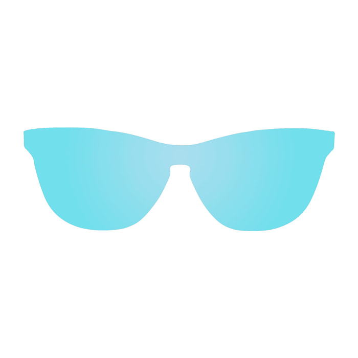 Gafas de sol OCEAN LA MISSION - Plana revo azul cielo con patilla gris