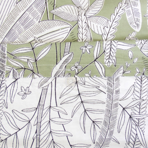 Parure de lit réversible imprimé végétal 2 places 260 x 240cm - Sybille