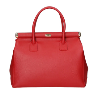 Borsa a mano da donna - Modello Aleria - Vera pelle - 35.0 x 26.0 x 16.0 cm