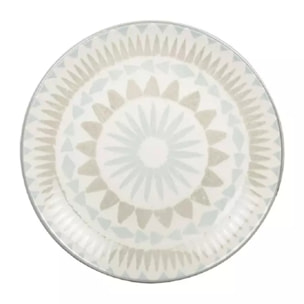 Lot de 6 Assiette à dessert bleue - coachella