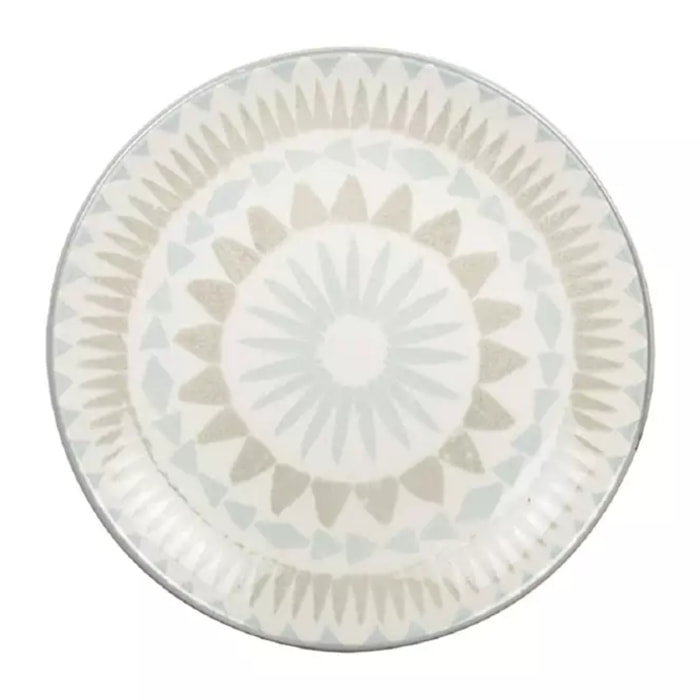 Lot de 6 Assiette à dessert bleue - coachella
