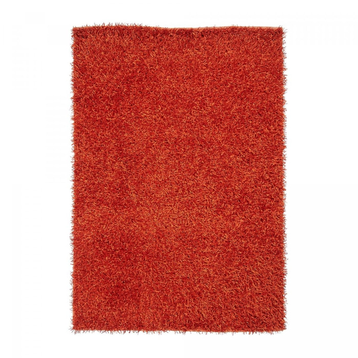 Tapis shaggy fait main motif uni HEKU