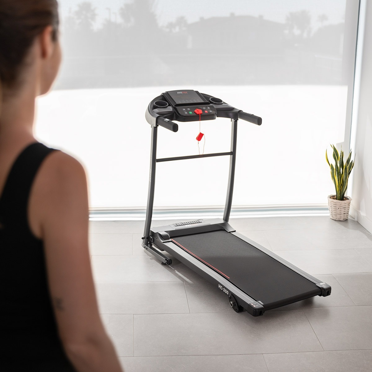 Cinta de correr plegable FITFIU 14km/h inclinación manual y pulsometro 1500w
