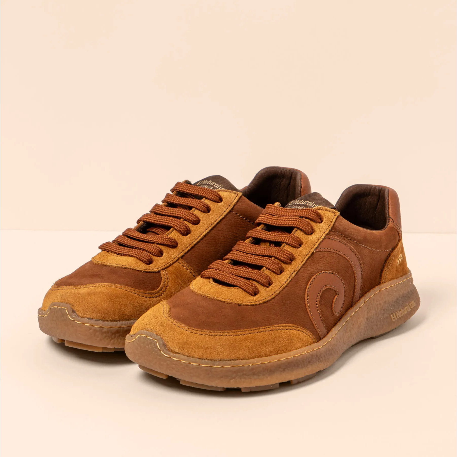 Zapatos N5435 MULTI LEATHER WOOD/OROEL color Wood