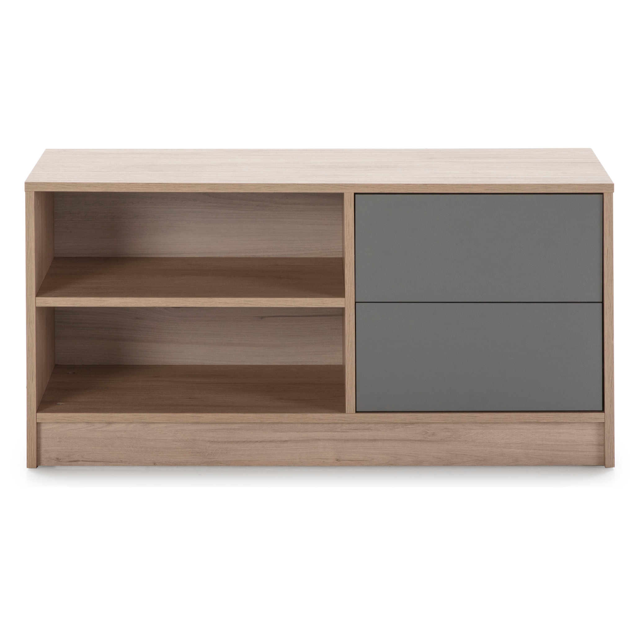 Mueble tv panama 100 cm 2c2h sahara/gris
