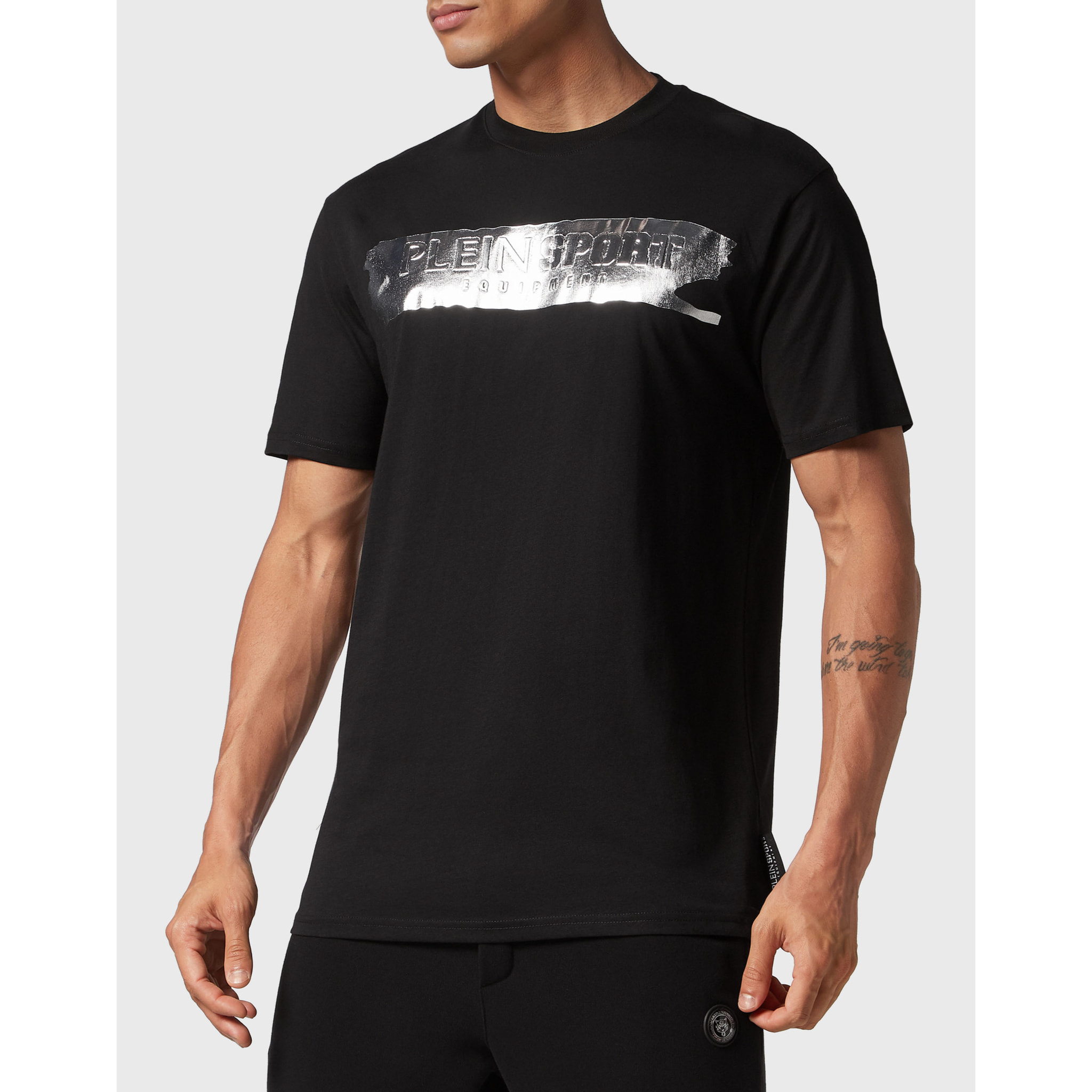 PLEIN SPORT Maglietta a girocollo SILVER BRUSH