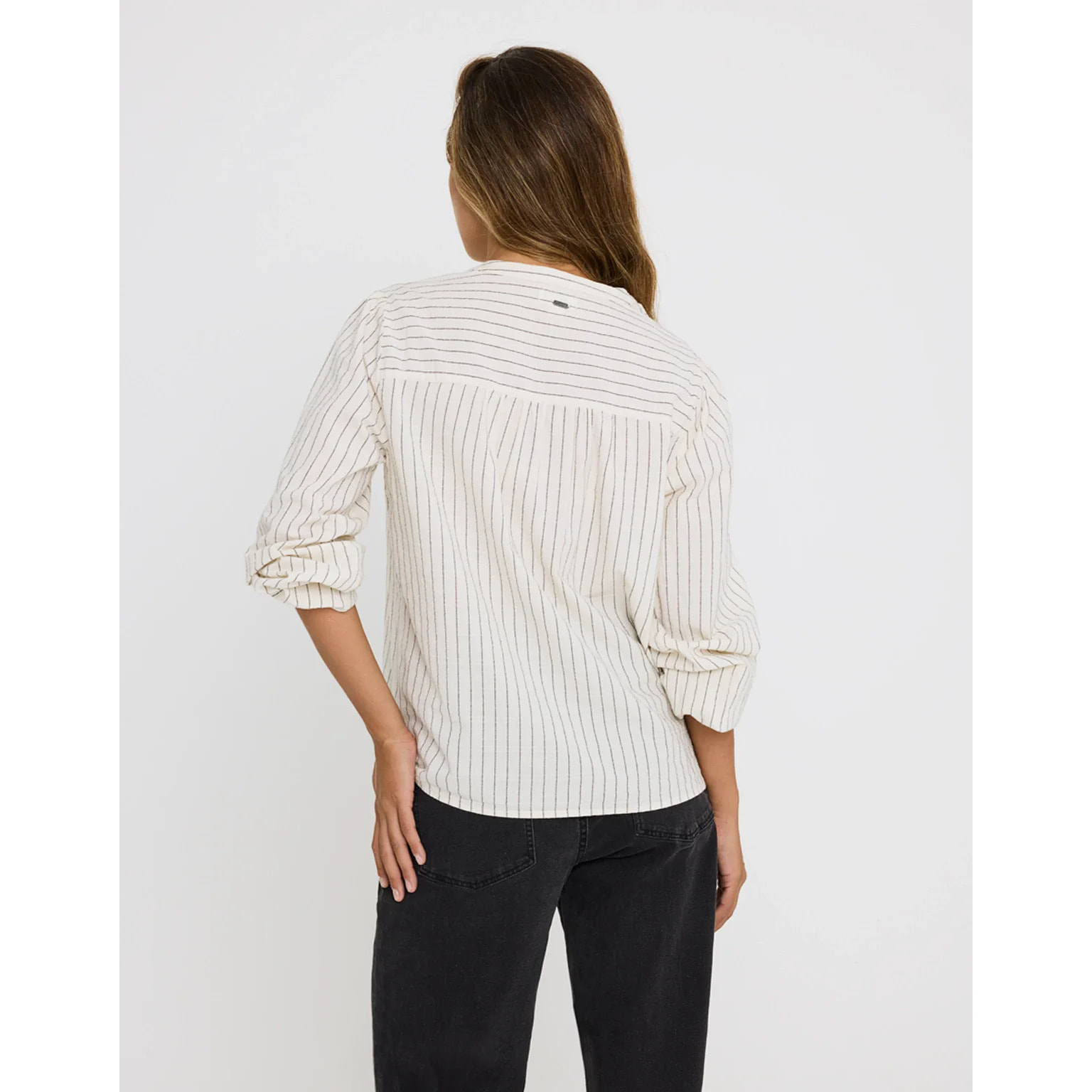 Camisa Manga Larga Rayas Off White - Tylus