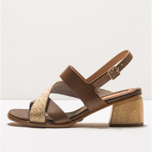 Sandalias con tacón S3141 RESTORED SKIN TAUPE / VERDISO color Taupe