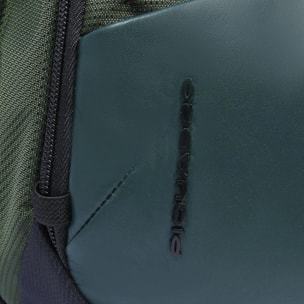 Piquadro Marsupio crossover in tessuto riciclato e materiale bio-based con protezione RFID