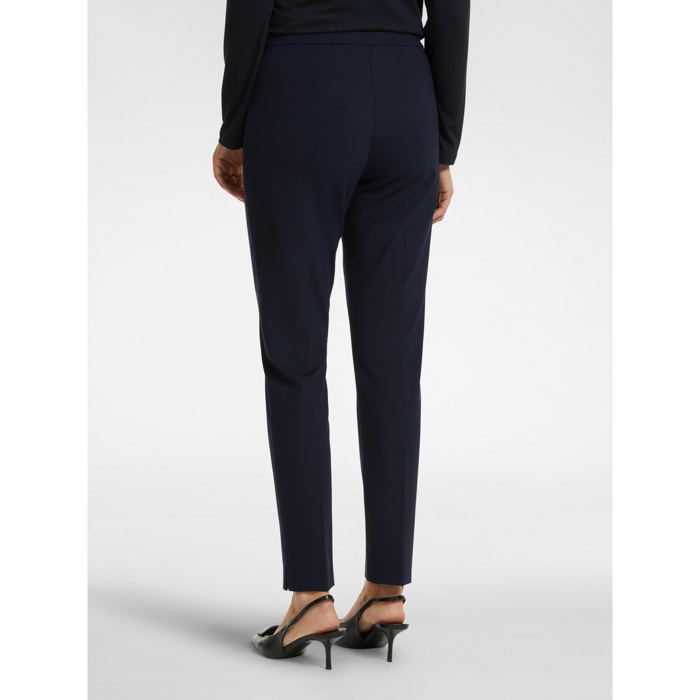 Elena Mirò - Pantaloni slim fit in punto Milano - Blu