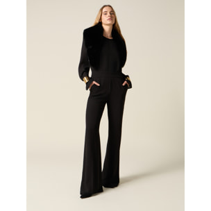 Oltre - Mono con brazaletes dorados - Negro