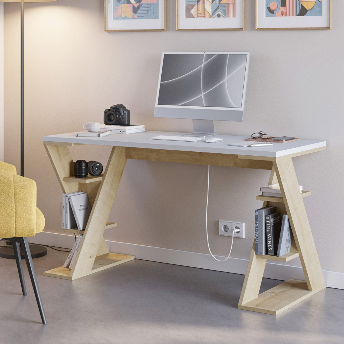 Bureau en bois massif - MILAN