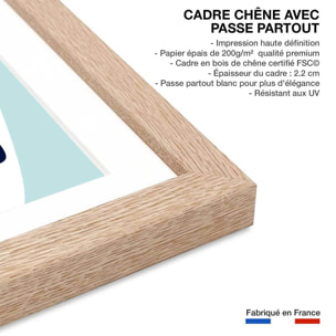 Poster de paradiski les arcs Affiche sous cadre bois