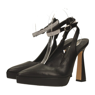 Décolleté sling back Donna Tata Italia Nero