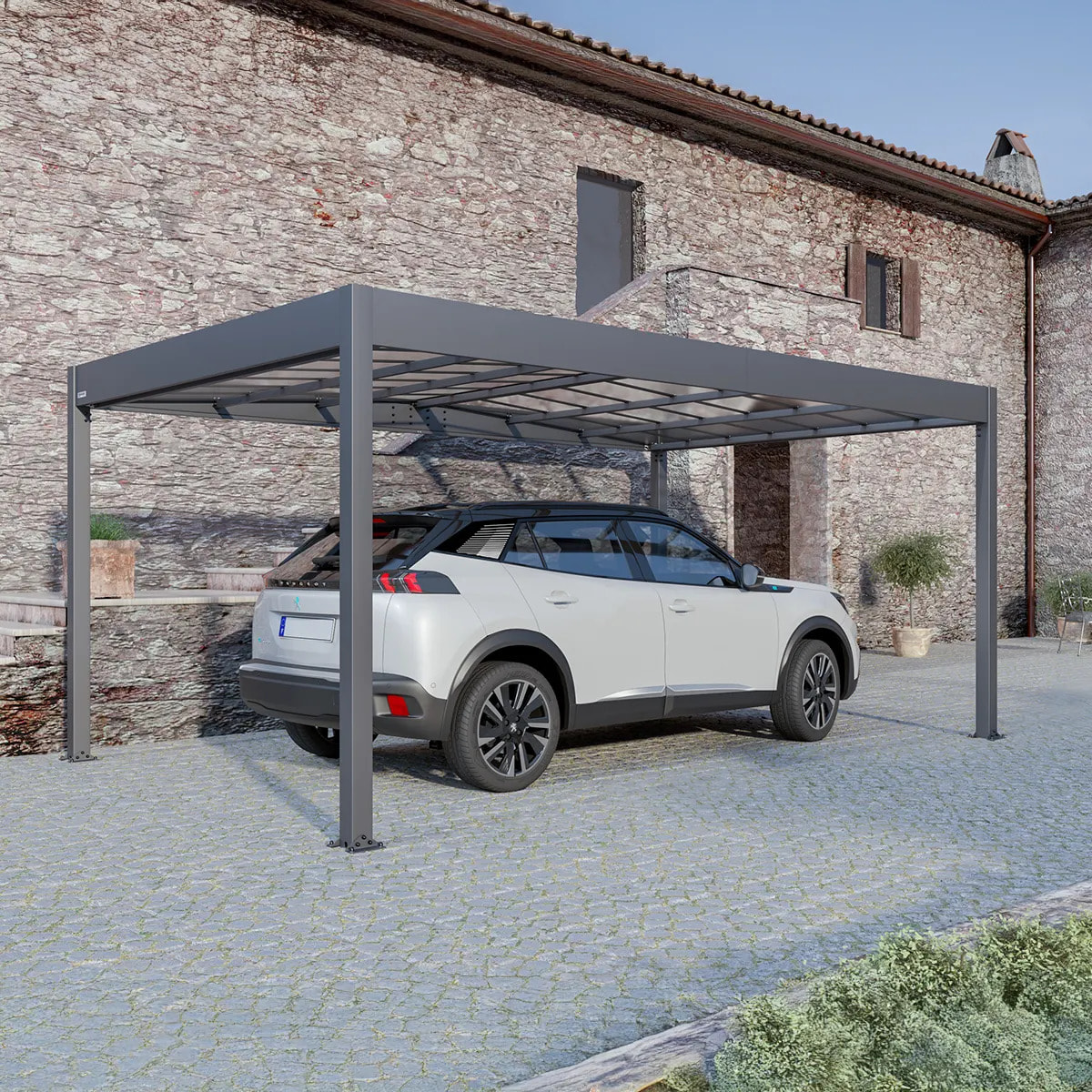 Carport aluminium Trigano - LIBECCIO - 16 m²
