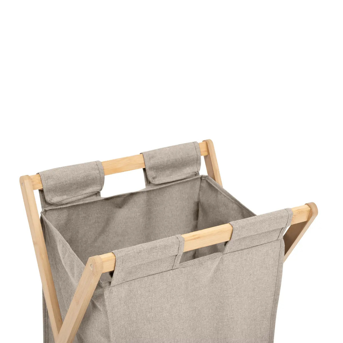 Panier à linge "Tidy box" 50L pliable gris