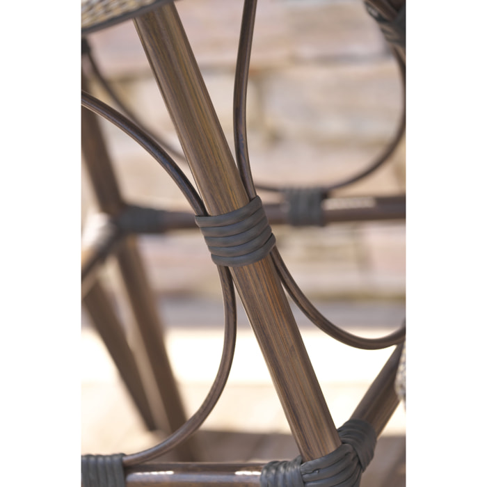 USHUAIA  - Table de jardin ronde en aluminium