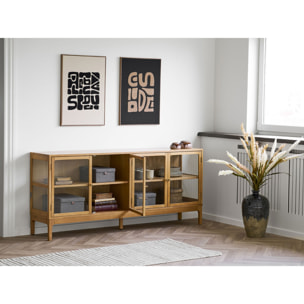Decorazione murale Tine in poliestere tufted nero e beige 50x70 cm