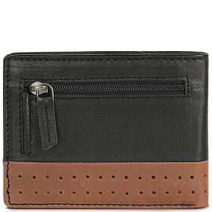 Cartera Hombre Piel Lois Durham Negro-Tan