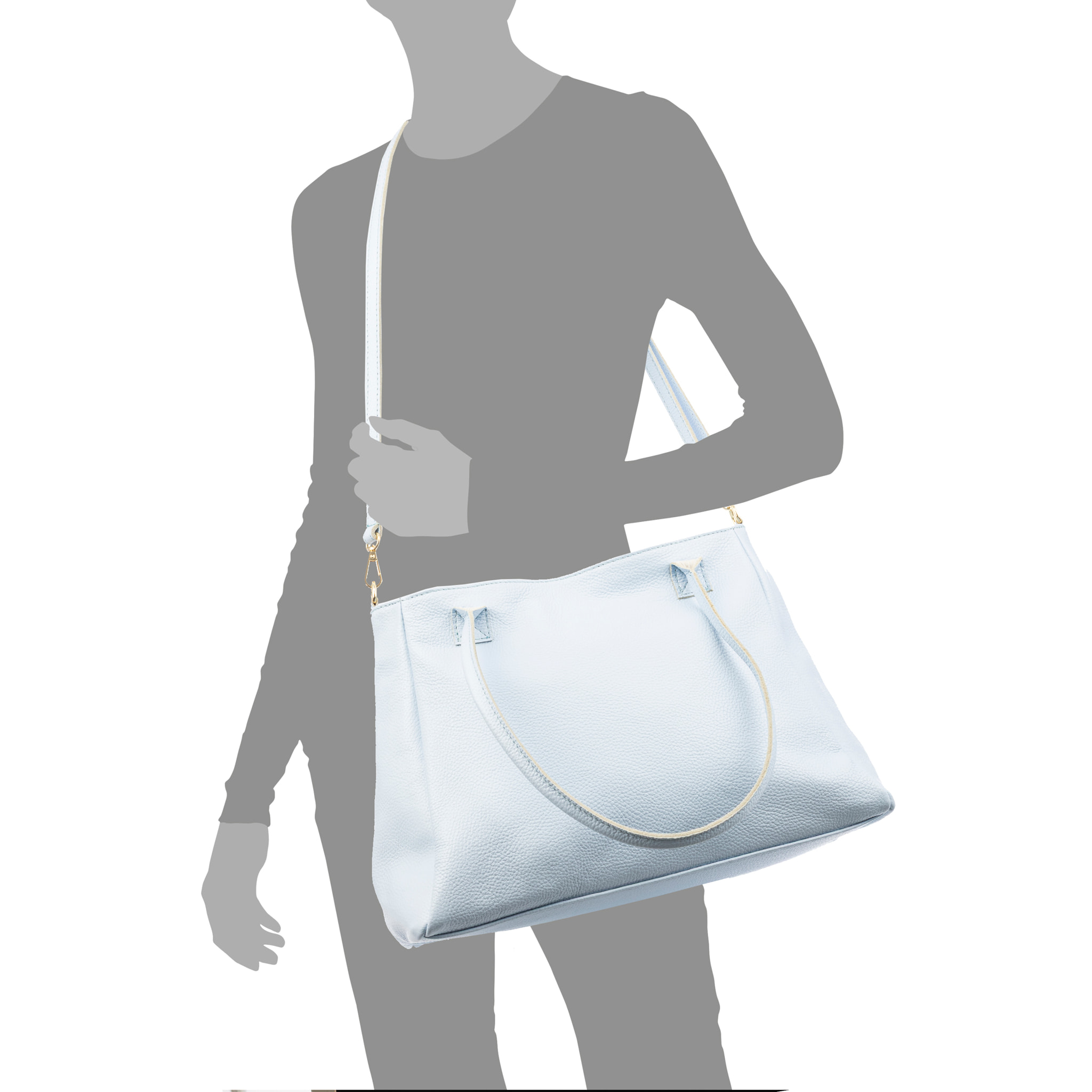 Bellini Borsa a spalla Donna. Pelle autentica Dollaro