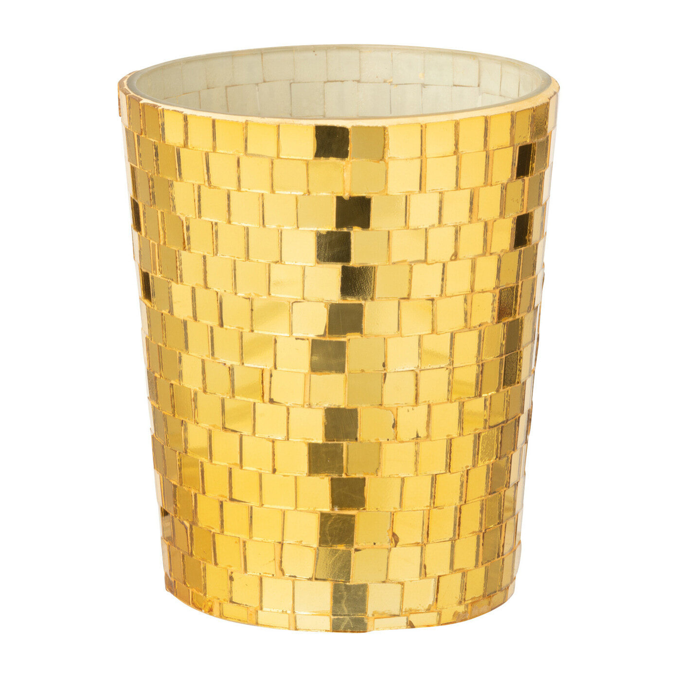 J-Line bougie parfumée Miroir - verre - jaune