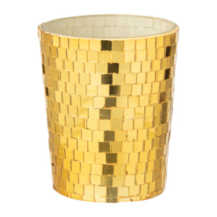 J-Line bougie parfumée Miroir - verre - jaune