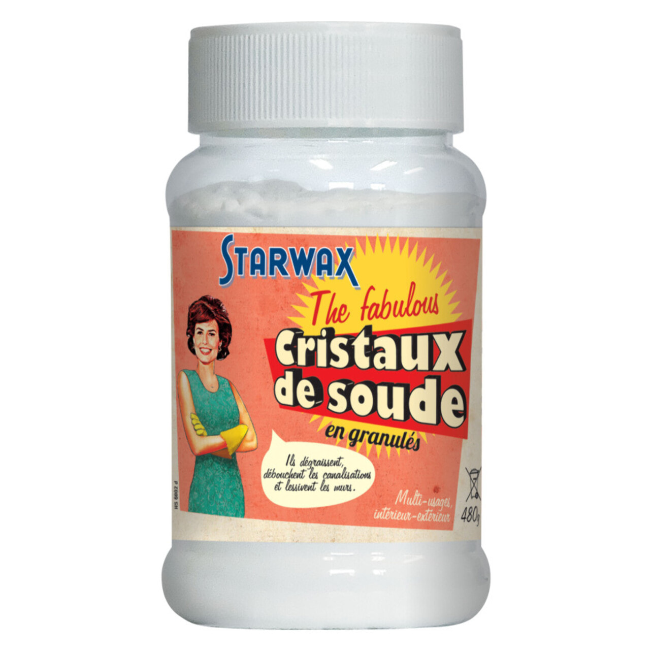 Pack de 4 - Starwax Fabulous Cristaux De Soude 480G