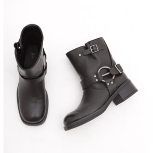 BIKER BASSO QUADRATO NERO