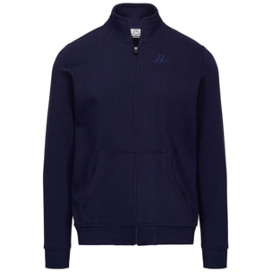 Felpe Kappa Uomo Logo Korpo Zentil Blu