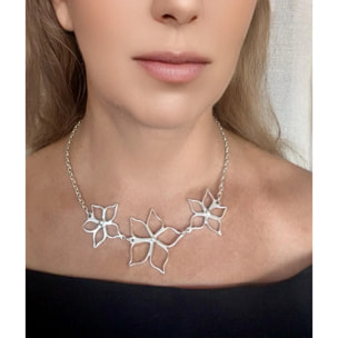 Collar Irregular Blom en plata 10µ 40cm cadena.