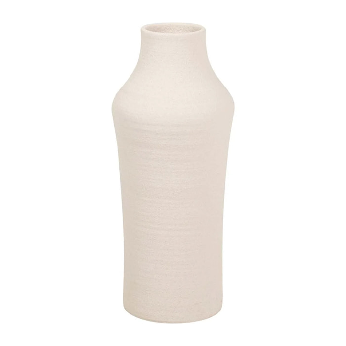 Florero Ceramica Beige 25x25x60 Cm