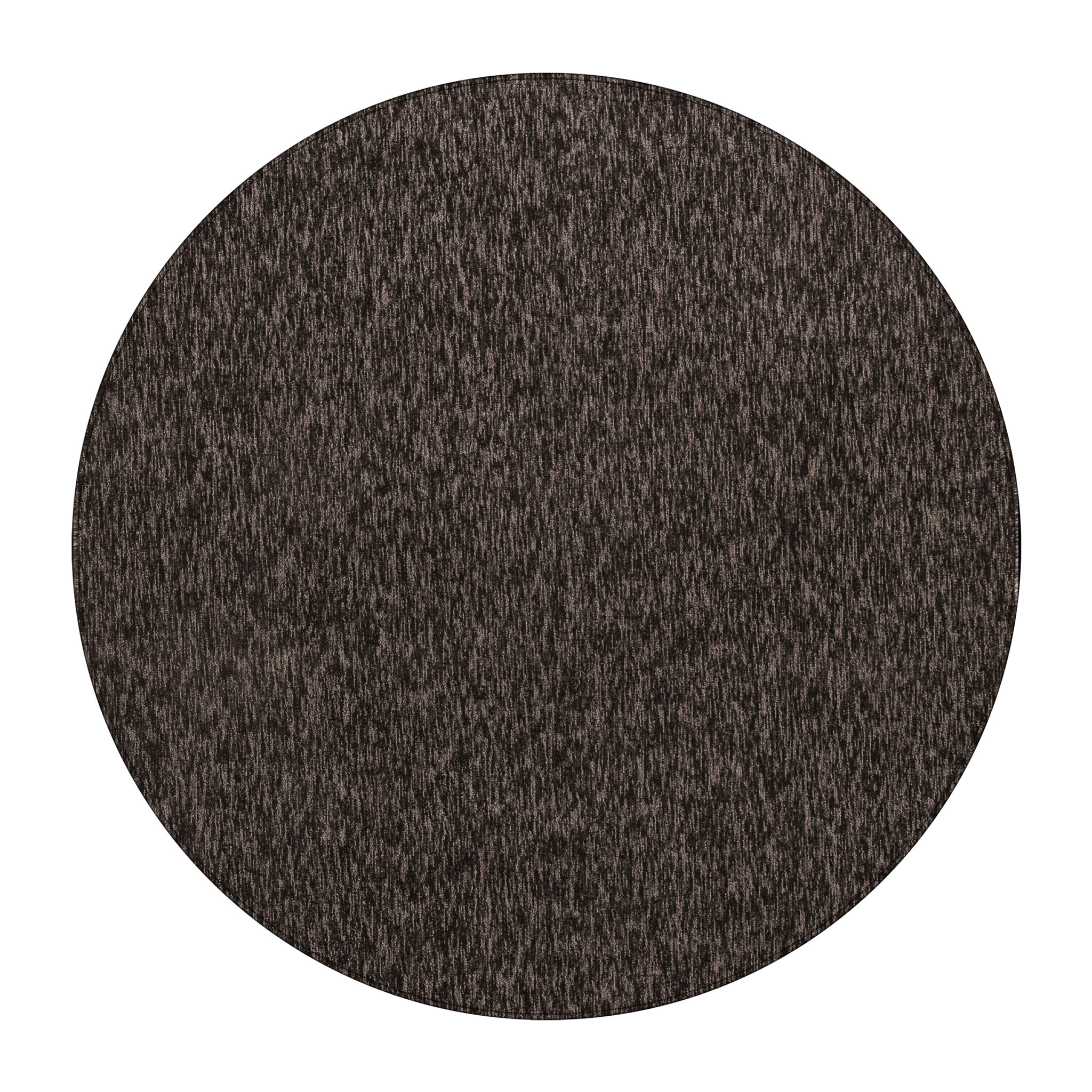 NADOR - Tapis rond de salon moderne Marron