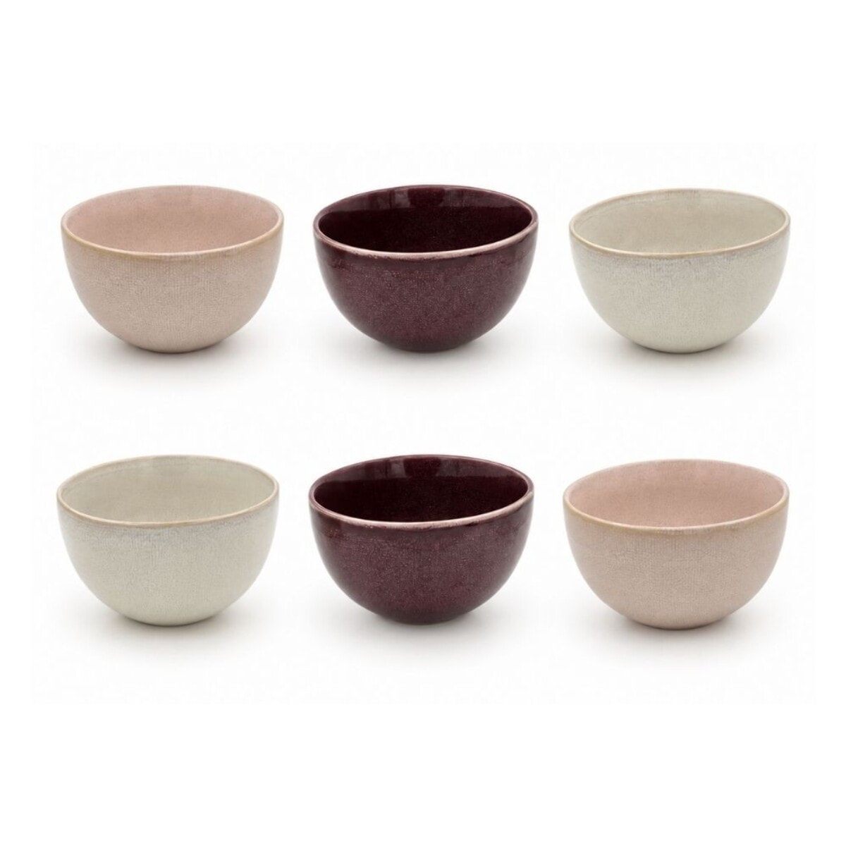 Lot de 6 bols médiums, TERRA