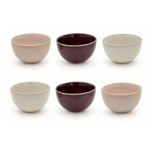 Lot de 6 bols médiums, TERRA
