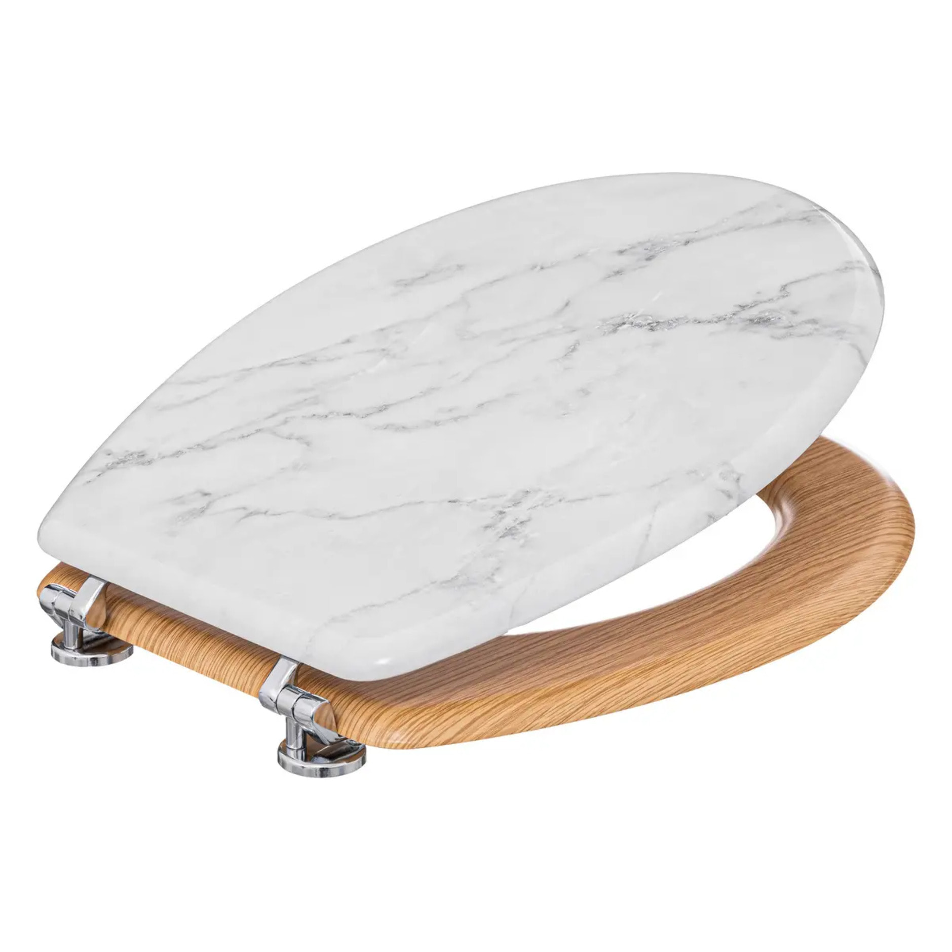 Abattant WC "Léa" effet marbre en bois
