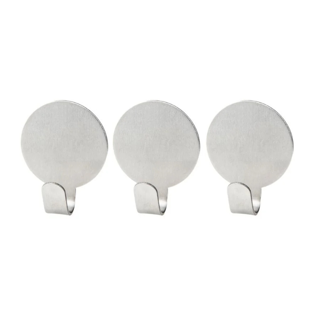 Lot de 3 crochet adhésifs ronds Fackelmann Tecno