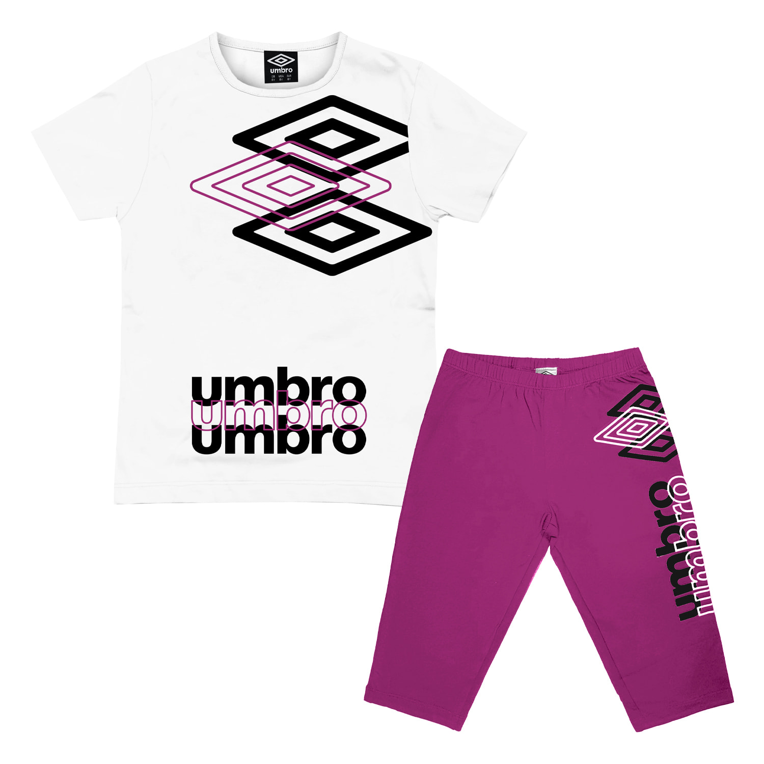 Completo Corto Ragazza UMBRO Cotone 8 / 16 Anni