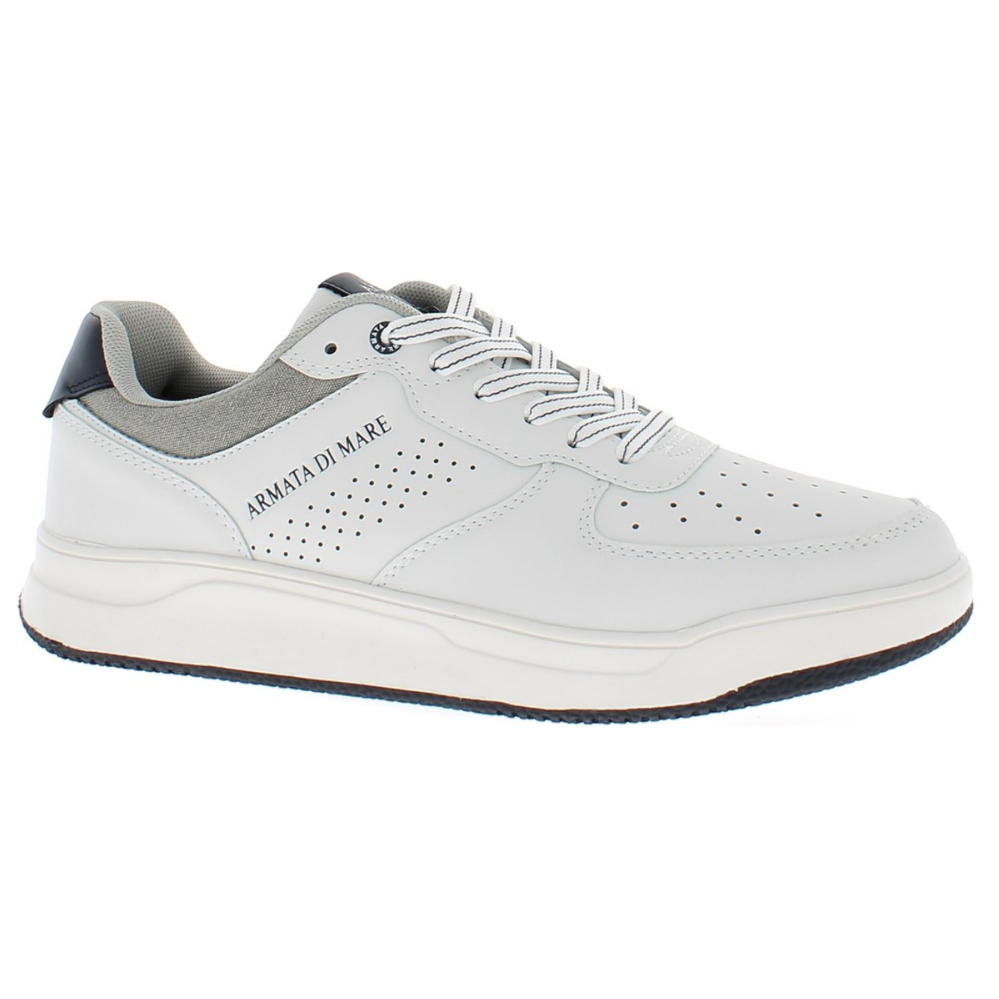 Armata di Mare Scarpe Uomo Sneakers Basse Stringate con Soletta Rimovibile in Memory Foam AMU S25N719 Off White