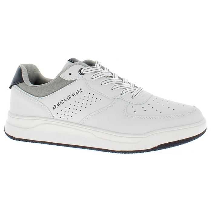 Armata di Mare Scarpe Uomo Sneakers Basse Stringate con Soletta Rimovibile in Memory Foam AMU S25N719 Off White