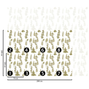 Carta da Parati Pini Verdi