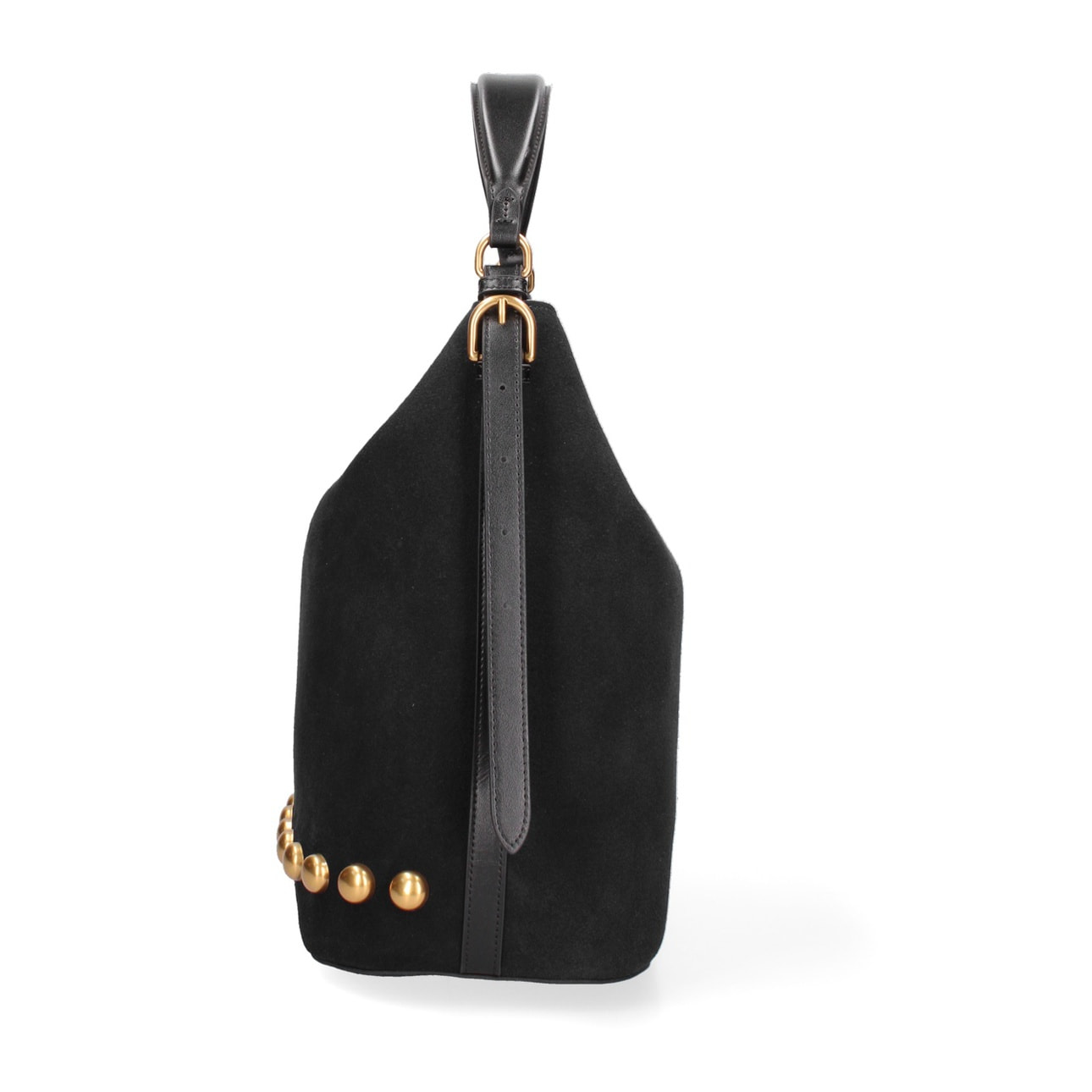 Borsa a spalla da donna Made in Italy - Modello Seraphina Plus - Pelle scamosciata - 31.0 x 31.0 x 15.0 cm