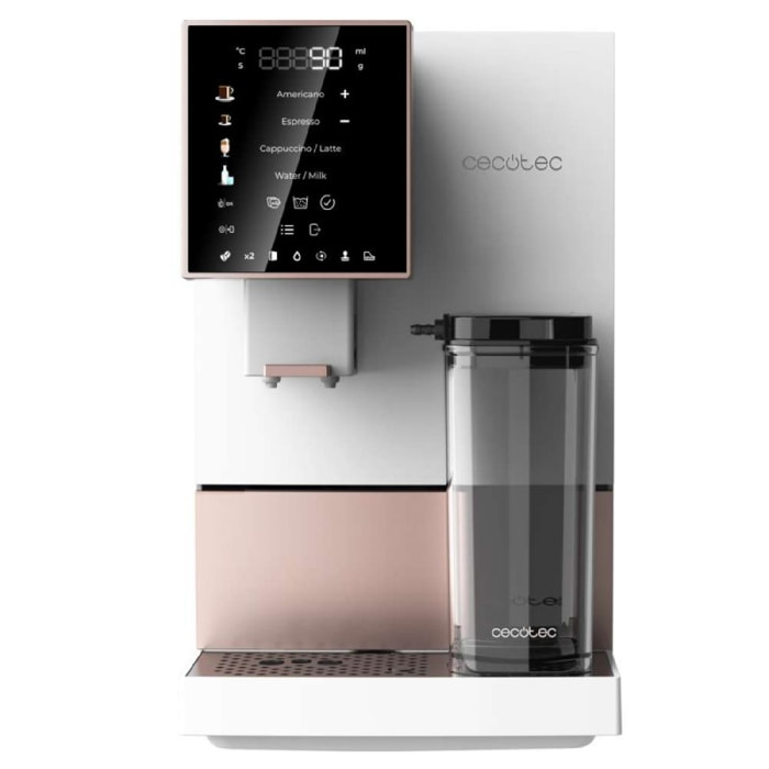 Cecotec Machine à café superautomatique Cremmaet Compactccino White Rose