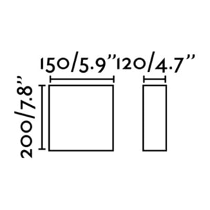 COTTON R Aplique beige redondo vertical 1L