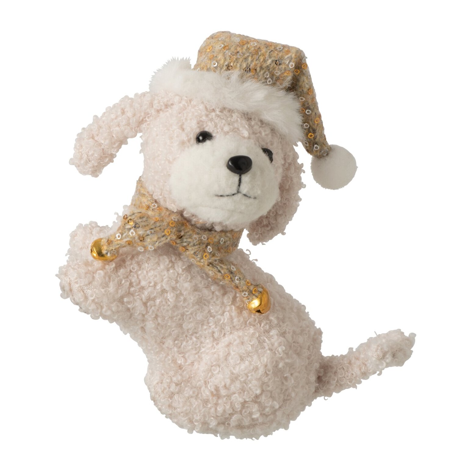 J-Line Chien suspension - polyester - beige clair