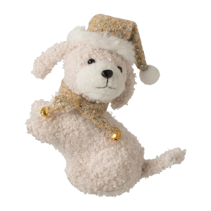 J-Line Chien suspension - polyester - beige clair