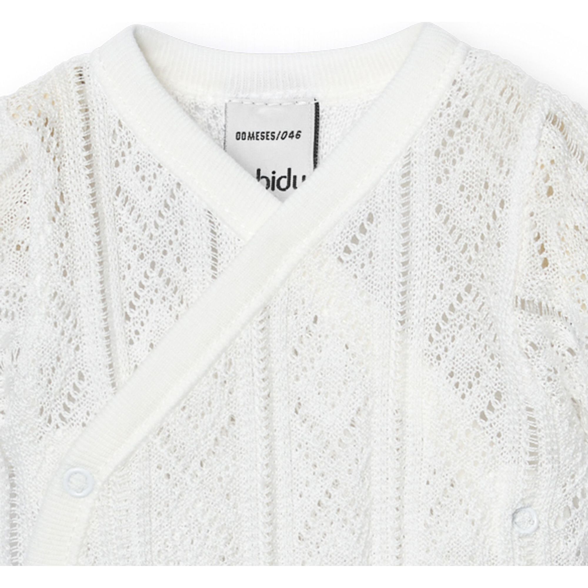 Body cruzado bebé manga corta perlé