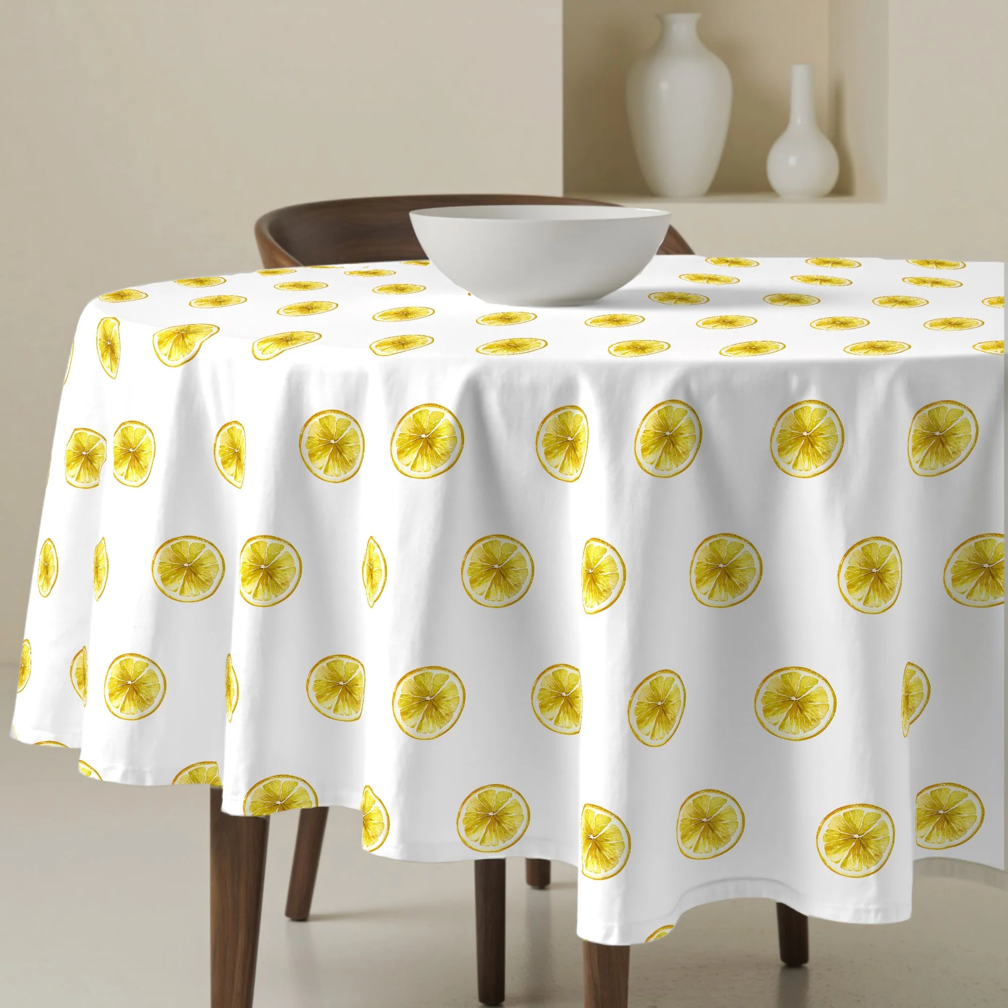 Nappe ronde anti-taches Mateo